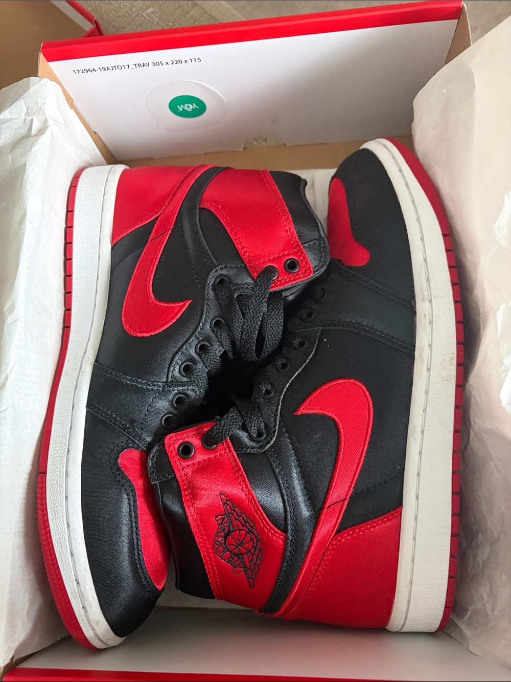 Nike Air Jordan 1 retro high top OG - Black/Red Men's Sneakers